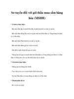 Sơ tuyển đối với gói thầu mua sắm hàng hóa (MSHH) ppsx