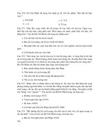 Trắc nghiệm tư tưởng HCM 9 potx