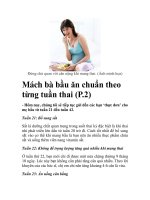 Mách bà bầu ăn chuẩn theo từng tuần thai (P.2) ppsx