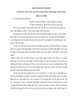 MỘT SỐ KINH NGHI Ộ Ố ỆM GIÁO DỤC KỸ NĂNG, HÀNH VI ĐẠO ĐỨC CHO HỌC SINH LỚP 1 pptx