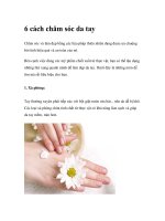 6 cách chăm sóc da tay pptx