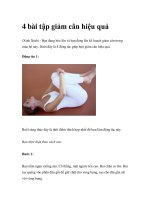 4 bài tập giảm cân hiệu quả pdf