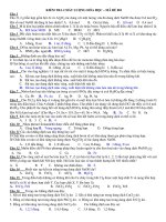 KIỂM TRA CHẤT LƯỢNG HÓA HỌC – MÃ ĐỀ 001 pptx