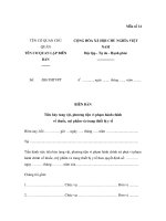 MẪU BIÊN BẢN Tiêu hủy tang vật, phương tiện vi phạm hành chính về thuốc, mỹ phẩm và trang thiết bị y tế pot