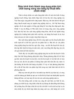 Giáo trình hình thành ứng dụng phân tích chất lượng nông sản bằng kỹ thuật điều chỉnh nhiệt p1 pps