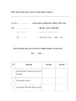 Mẫu báo cáo kết quả sơ tuyển sức khỏe nghĩa vụ quân sự pdf