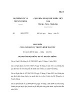 Mẫu 10BỘ THÔNG TIN VÀ TRUYỀN THÔNG --------CỘNG HÒA XÃ HỘI CHỦ NGHĨA VIỆT docx