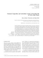 Antioxidant activity of essential oils
