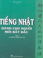 Tiếng Nhật dành cho người mới bắt đầu tập 1 part 1 potx