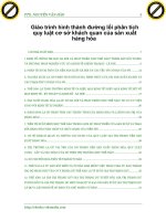 Giáo trình hình thành đường lối phân tích quy luật cơ sở khách quan của sản xuất hàng hóa p1 doc