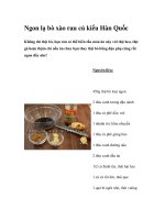 Ngon lạ bò xào rau củ kiểu Hàn Quốc pdf