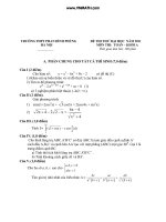 Đề thi thử đại học khối A môn Toán khối A trường THPT Phan Đình Phùng pdf