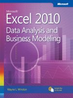 Microsoft Excel 2010: Data Analysis and Business Modeling phần 1 pdf