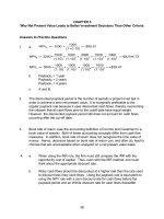 Chương 5 Tại sao giá trị hiện tại ròng Dẫn đến quyết định đầu tư tốt hơn so với các tiêu chí khác ppsx