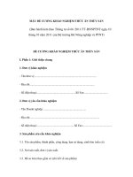 MẪU ĐỀ CƯƠNG KHẢO NGHIỆM THỨC ĂN THỦY SẢN ppsx