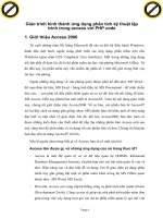 Giáo trình hình thành ứng dụng phân tích kỹ thuật lập trình trong access với PHP code p1 docx