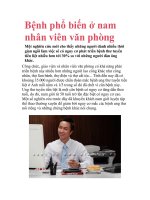 Bệnh phổ biến ở nam nhân viên văn phòng potx