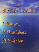 Bài giảng hóa học Hợp chất của nhôm