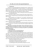 Lấy mẫu, xử lý sơ bộ và bảo quản mẫu phân tích