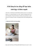 4 lời khuyên ăn uống để bạn luôn xinh đẹp và khỏe mạnh pdf