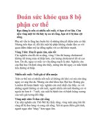 Đoán sức khỏe qua 8 bộ phận cơ thể pptx