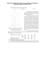 Giáo trình phát triển công cụ ứng dụng sơ đồ quay 3 cấp gia nhiệt của tuốc bin hơi p1 pptx