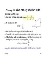 BÀI GIẢNG CUNG CẤP ĐIỆN 2 ( GV Nguyễn Quang Thuấn ) - CHƯƠNG 10 pdf