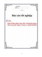 Luận văn: Một Số Biện Pháp Thúc Đẩy Xuất Khẩu Hàng Thủ Công Mỹ Nghệ ppt