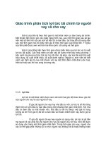 Giáo trình phân tích lợi tức tài chính từ người vay và cho vay phần 1 docx