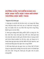 HƯỚNG DẪN THÍ ĐIỂM ĐÁNH GIÁ HỌC SINH TIỂU HỌC THEO MÔ HÌNH TRƯỜNG HỌC MỚI  VNEN