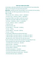 BÀI TẬP TÍNH GIÁ THÀNH SẢN PHẨM pot