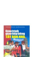 Giáo trinh giao tiếp tiếng Tây Ban Nha part 1 doc