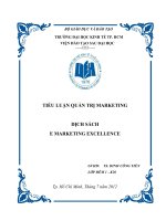TIỂU LUẬN QUẢN TRỊ MARKETING E MARKETING EXCELLENCE