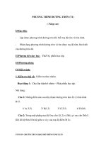 PHƯƠNG TRÌNH ĐƯỜNG TRÒN (T1) ( Nâng cao) pptx