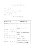 Giáo án Tin Học Văn Phòng: Bài 19 Lập công thức để tính toán pdf