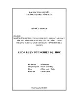 So sánh ảnh hưởng của hai loại thức ăn oxy và dabaco đến khả năng sản xuất thịt của gà lai