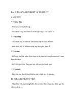 BÀI 2: HOÁN VỊ, CHỈNH HỢP VÀ TỔ HỢP (TT pptx