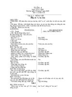 giáo án tuần 4 lớp 1