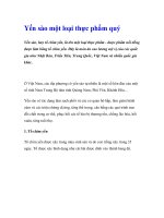 Yến sào một loại thực phẩm quý docx