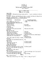 giáo án tuần 5 lớp 1