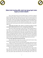 Giáo trình hướng dẫn cách áp dụng hạch toán hợp lý và kinh doanh phần 1 ppsx