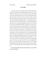 Thực trạng hoạt động giao nhận vận tải hàng hóa tại chi nhánh công ty AA  logistics