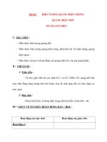 Vât lý 12 Phân ban: Bài 62 : HIỆN TƯỢNG QUANG ĐIỆN TRONG QUANG ĐIỆN TRỞ PIN QUANG ĐIỆN doc