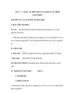 SỰ BIẾN ĐỔI TUẦN HOÀN CẤU HÌNH ELECTRONNGUYÊN TỬ CÁC NGUYÊN TỐ HOÁ HỌC ppsx