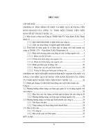 Vốn kinh doanh và hiệu quả sử dụng vốn trong Doanh nghiệp tại Công ty TNHH 1 thành viên Viện kinh tế kỹ thuật Thuốc Lá