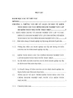 Hoàn thiện kiểm toán báo cáo tài chính doanh nghiệp xây lắp do kiểm toán nhà nước việt nam thực hiện