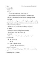 Tiết 8 TÍCH CỦA VECTƠ VỚI MỘT SỐ doc