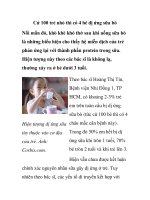 Cứ 100 trẻ nhỏ thì có 4 bé dị ứng sữa bò ppt