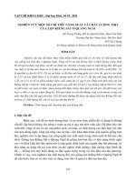 Báo cáo nghiên cứu khoa học đề tài 