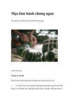 Mẹo làm bánh chưng ngon Xin mách các banh cách làm bánh chưng ngon. (Ảnh minh họa) pdf